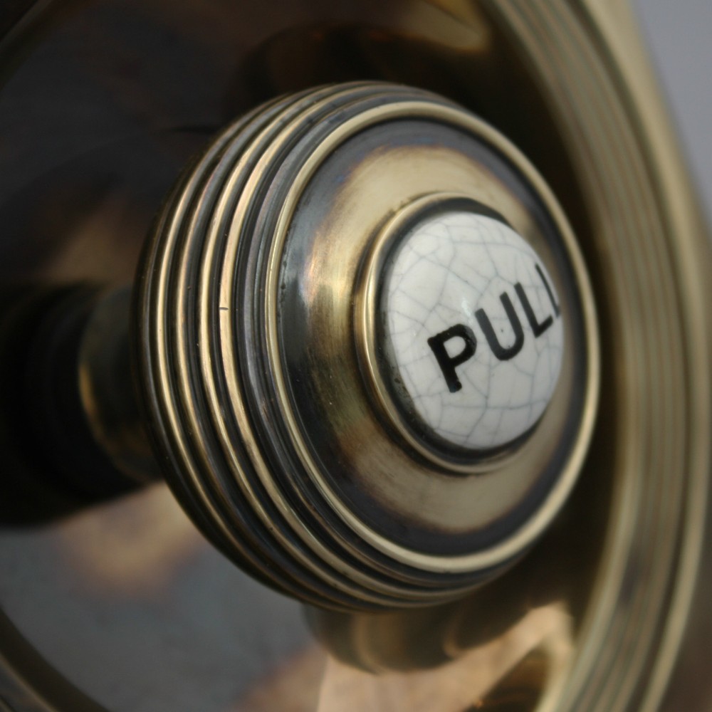 Brass Claverley Front Door Bell Pull