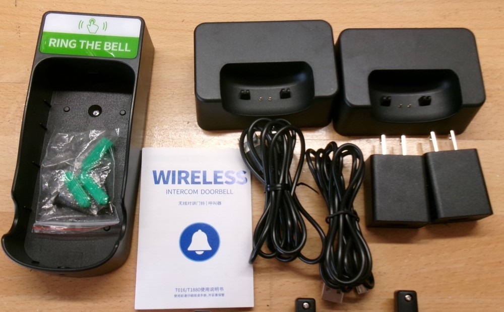 PANDAAR Wireless Doorbell Wireless Intercom System,Two-way Intercom 4900ft Range