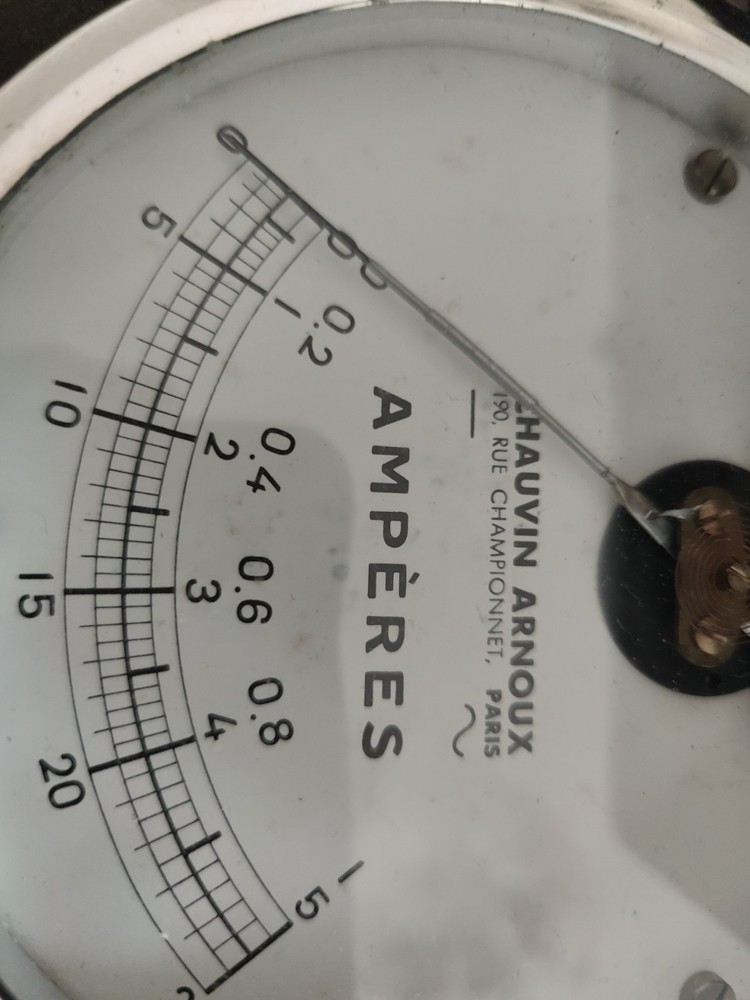 Old Voltmeter/Ammeter CHAUVIN & ARNOUX