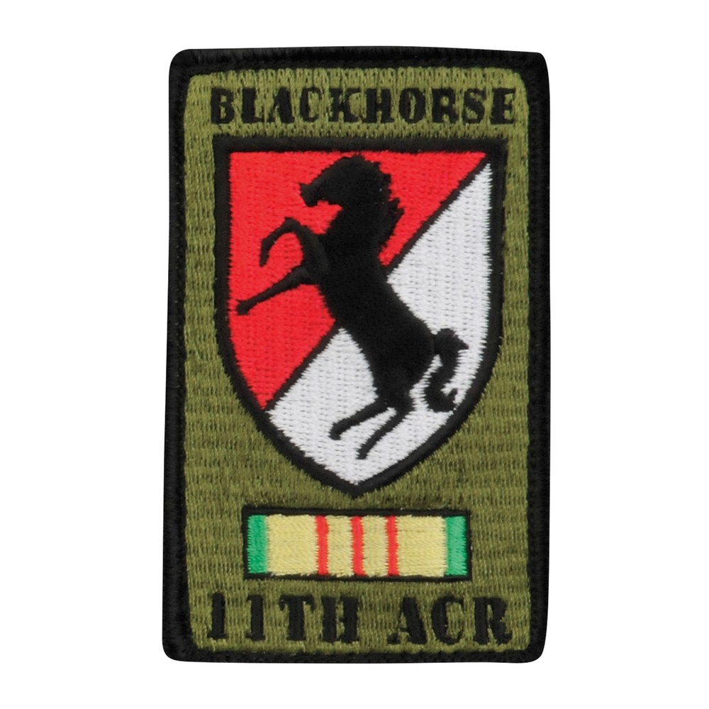 Vietnam Blackhorse Hook and Loop Patch