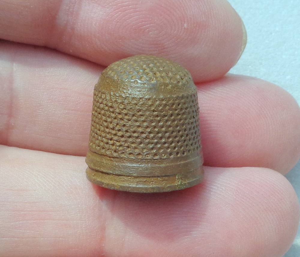 Brass Thimble Dating About 1700 Detecting Find