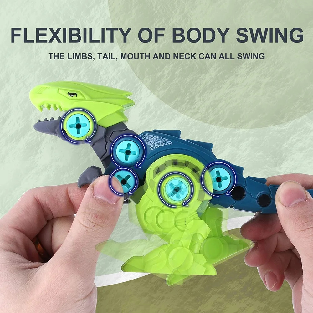 STEM DINOSAUR TOY SET Construction with Tool Drill, Educational Construction