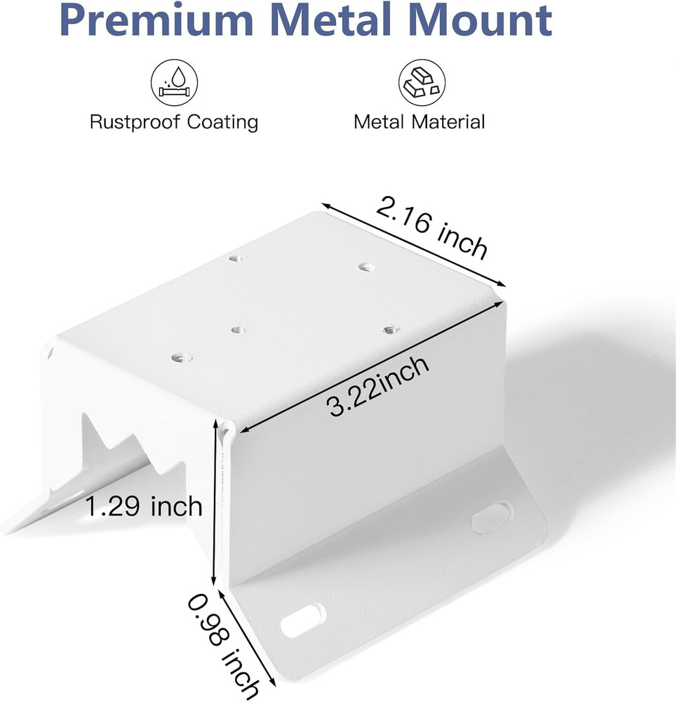 Wall Mount Bracket Compatible with Eufy Security Solocam S340, Rust-Proof Metal