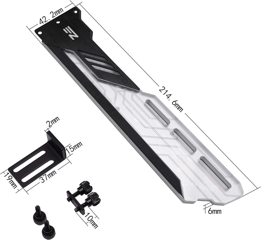 RGB GPU Holder - Wall-Mount Bracket for Adjustable Graphics Card Support
