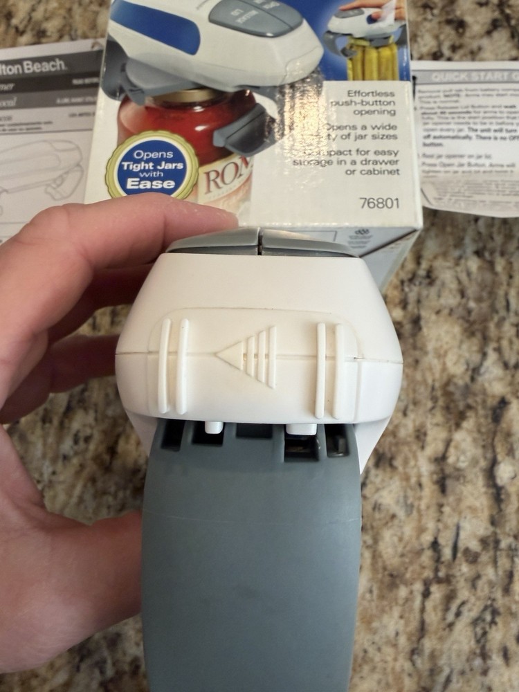 Hamilton Beach Open Ease Automatic Jar Opener 76801 Working Condition Tested