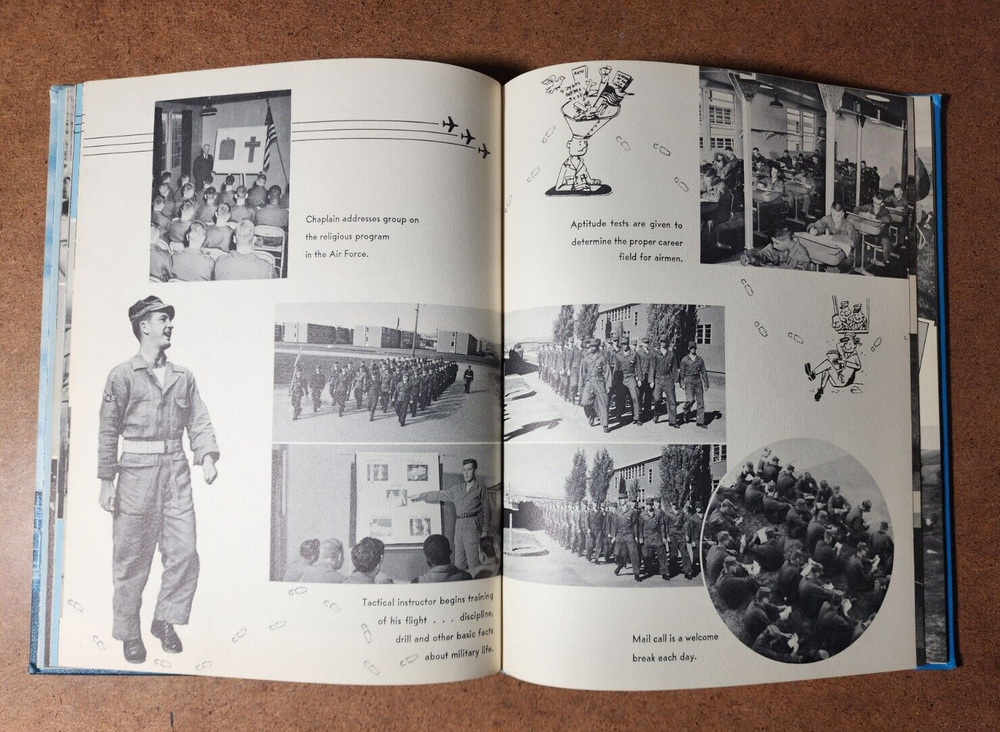 1954 Parks Air Force Base California 3275th Basic Training Recruit Yearbook
