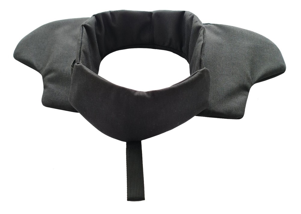 Neck (collar) elements with soft inserts for vest Black