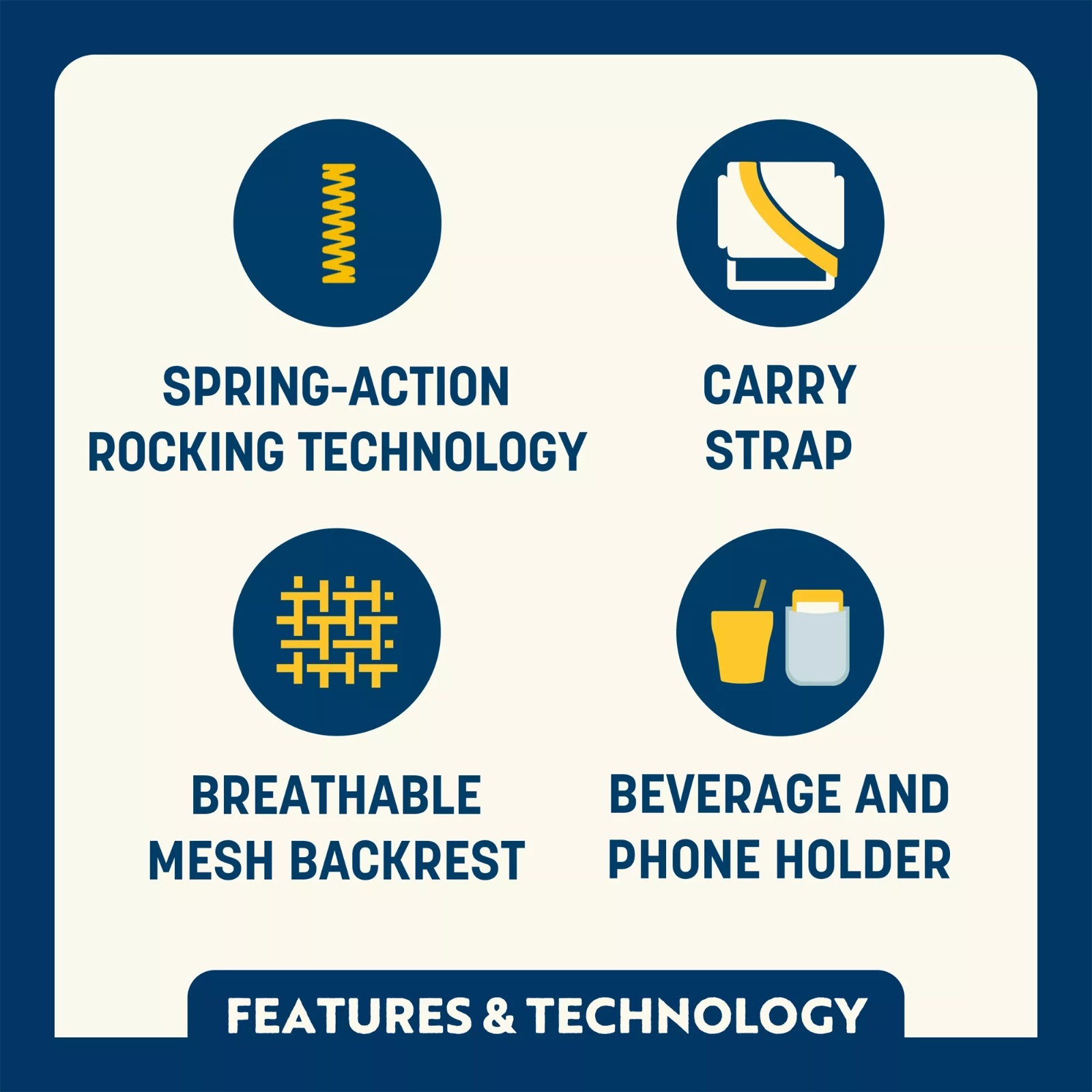 GCI Outdoor Comfort Pro Rocker Chair, NEW 100%, FREE SHIPPING