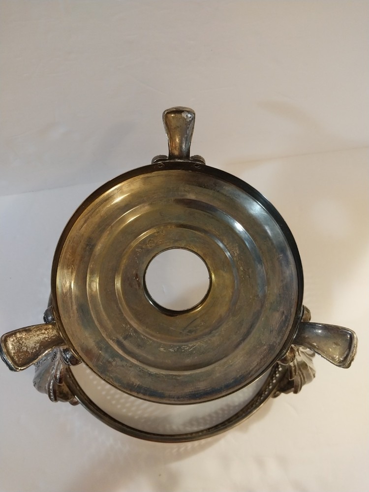 Vintage Silverplated Round Chafin Dish Stand