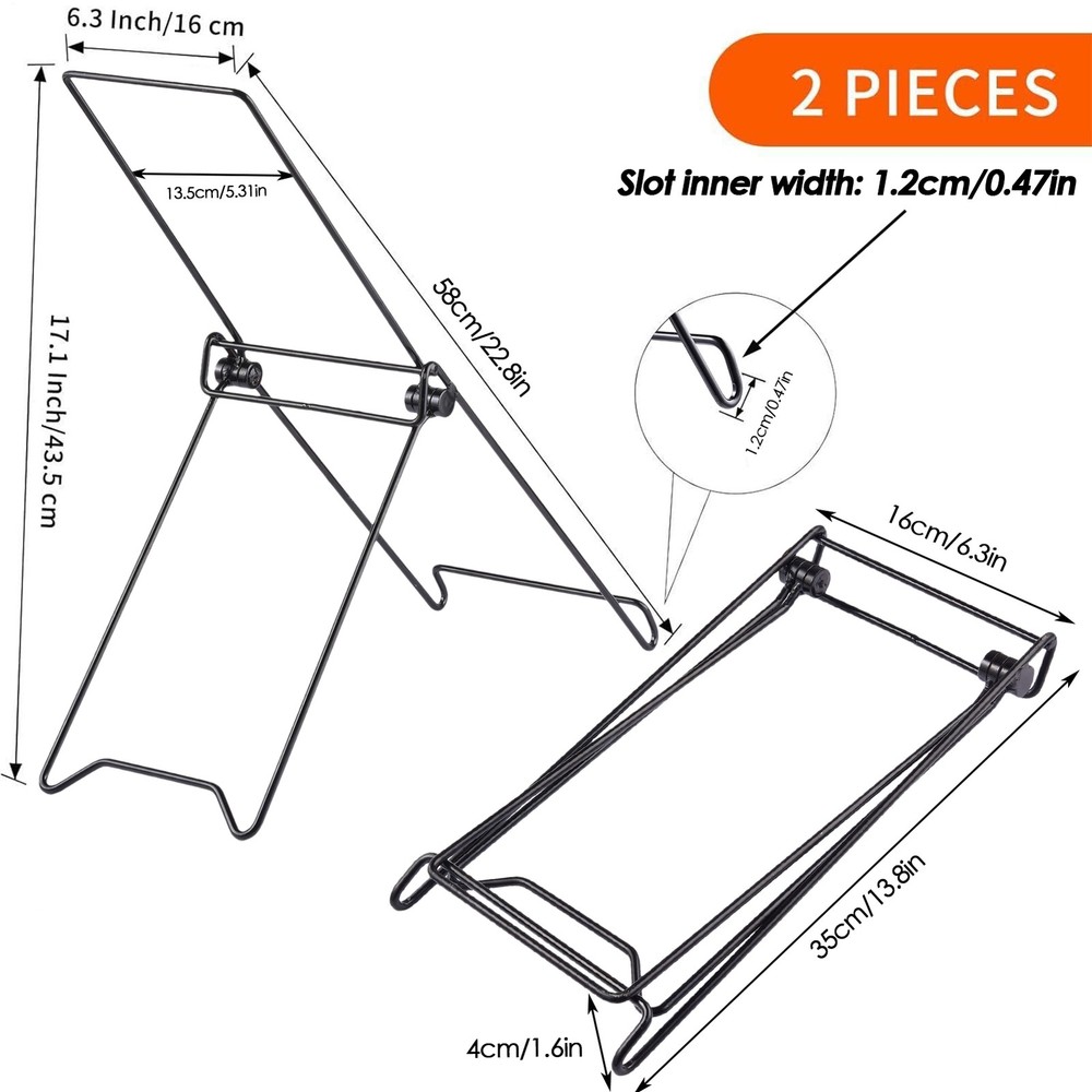 Solar Mount 2 Pieces Portable Folding Solar Panel Rack Foldable Rack