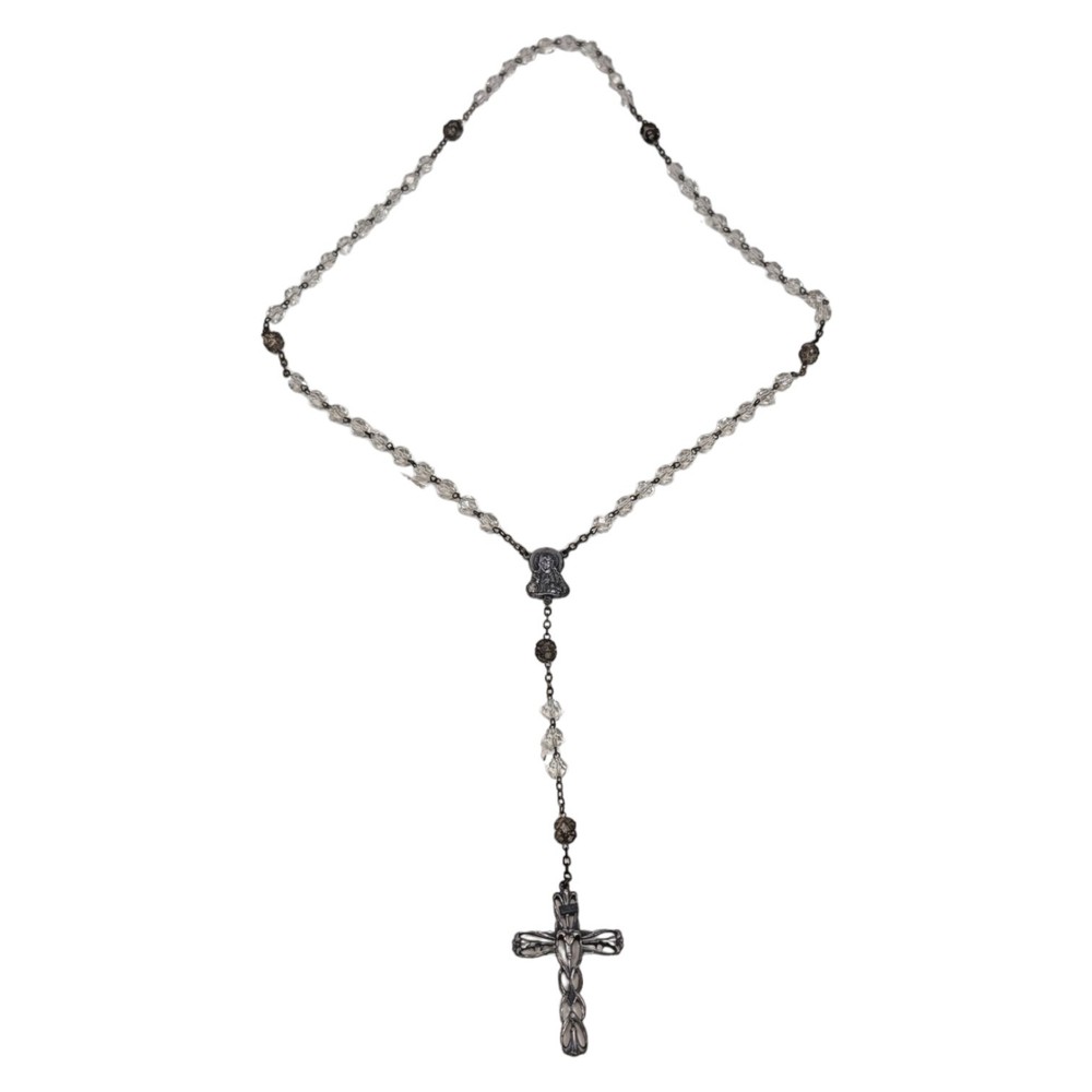 Roma Crucifix Necklace Italy Beaded Beautiful Catholic