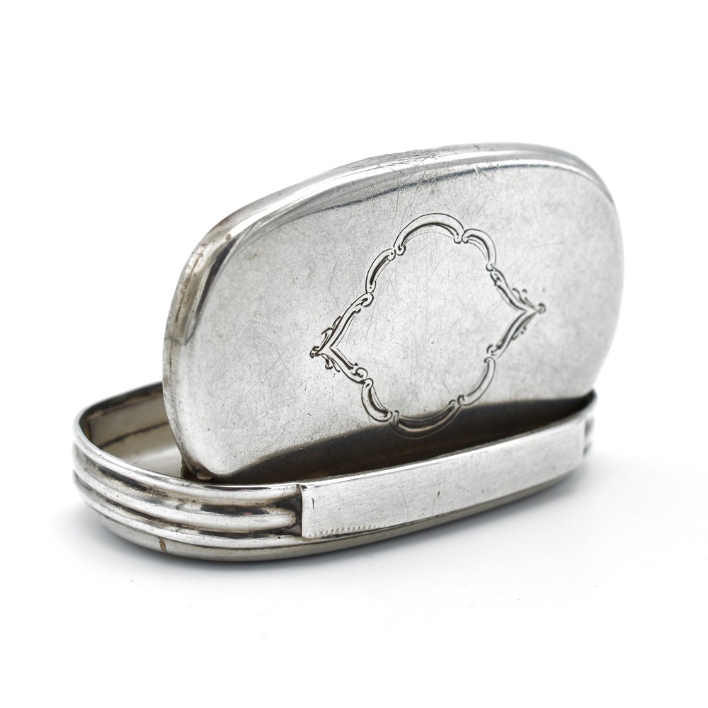 Antique Victorian Solid Silver Snuff Box George Unite 1880