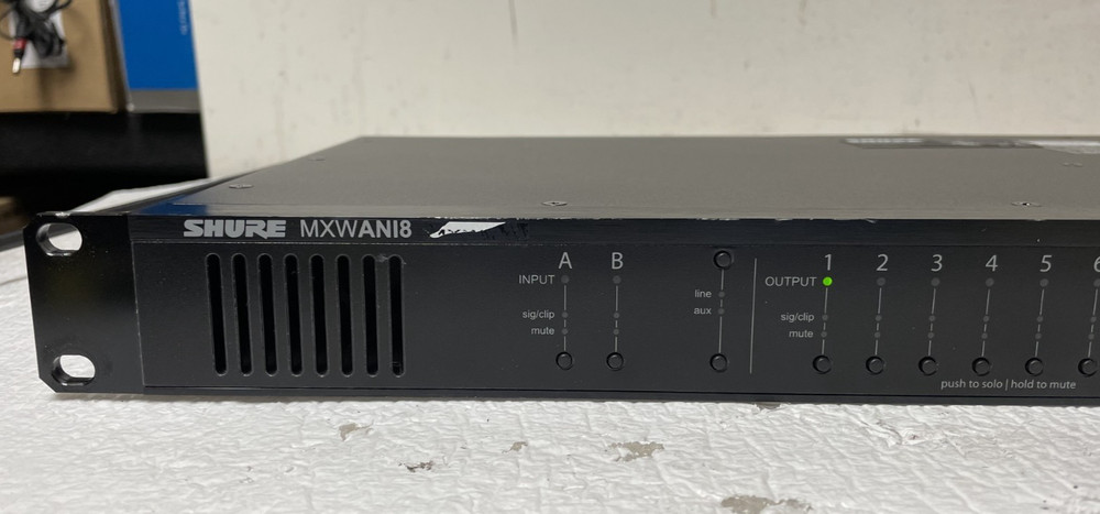 Shure MXWANI8 Microflex Wireless Audio Network Interface w/ Rack Ears