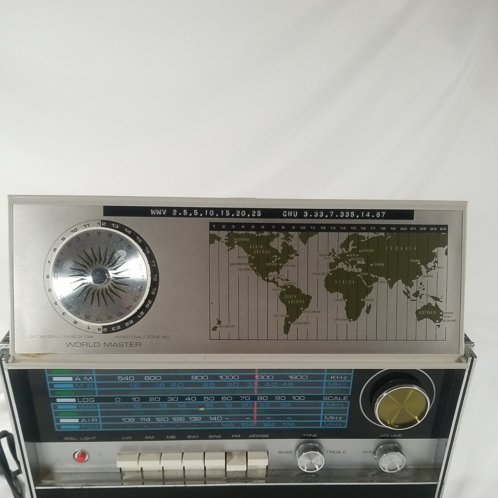 VTG Datronics Solid State World Master World Time Radio MM-102 SEE INFO AS IS