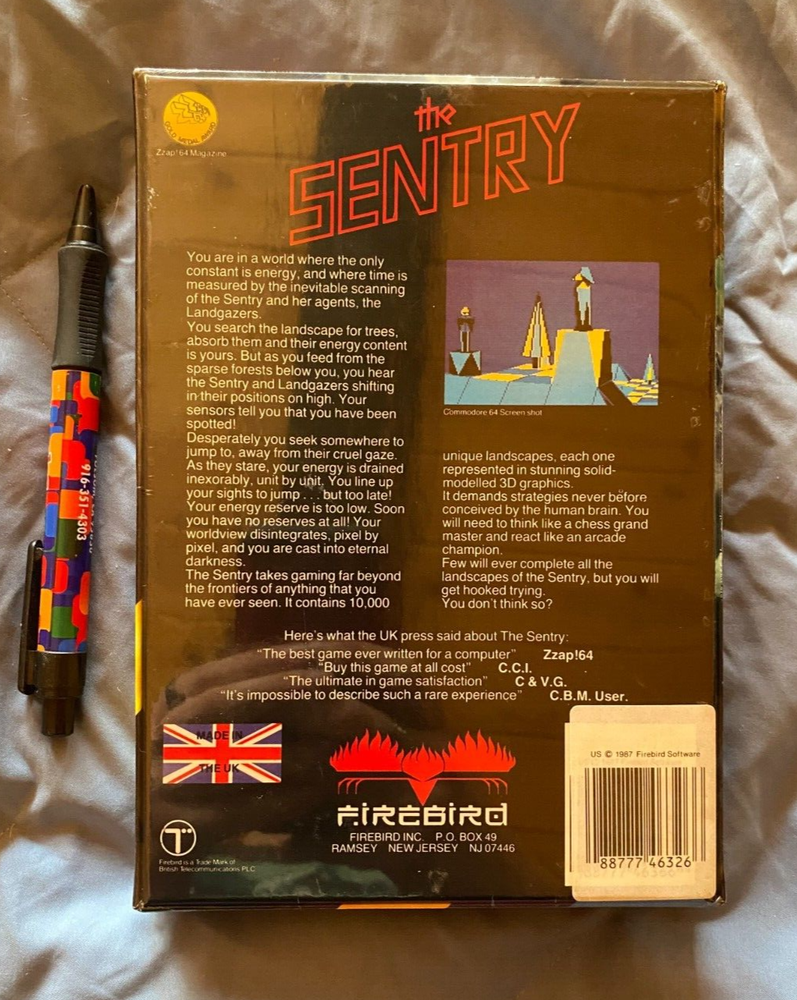 The Sentry Atari 1040/520 ST NEW Disk By Firebird