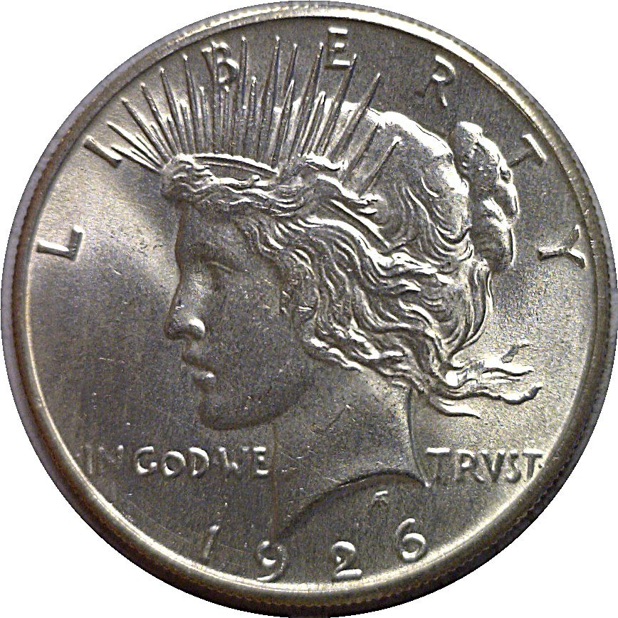 1926 $1 Silver Peace Dollar Uncirculated