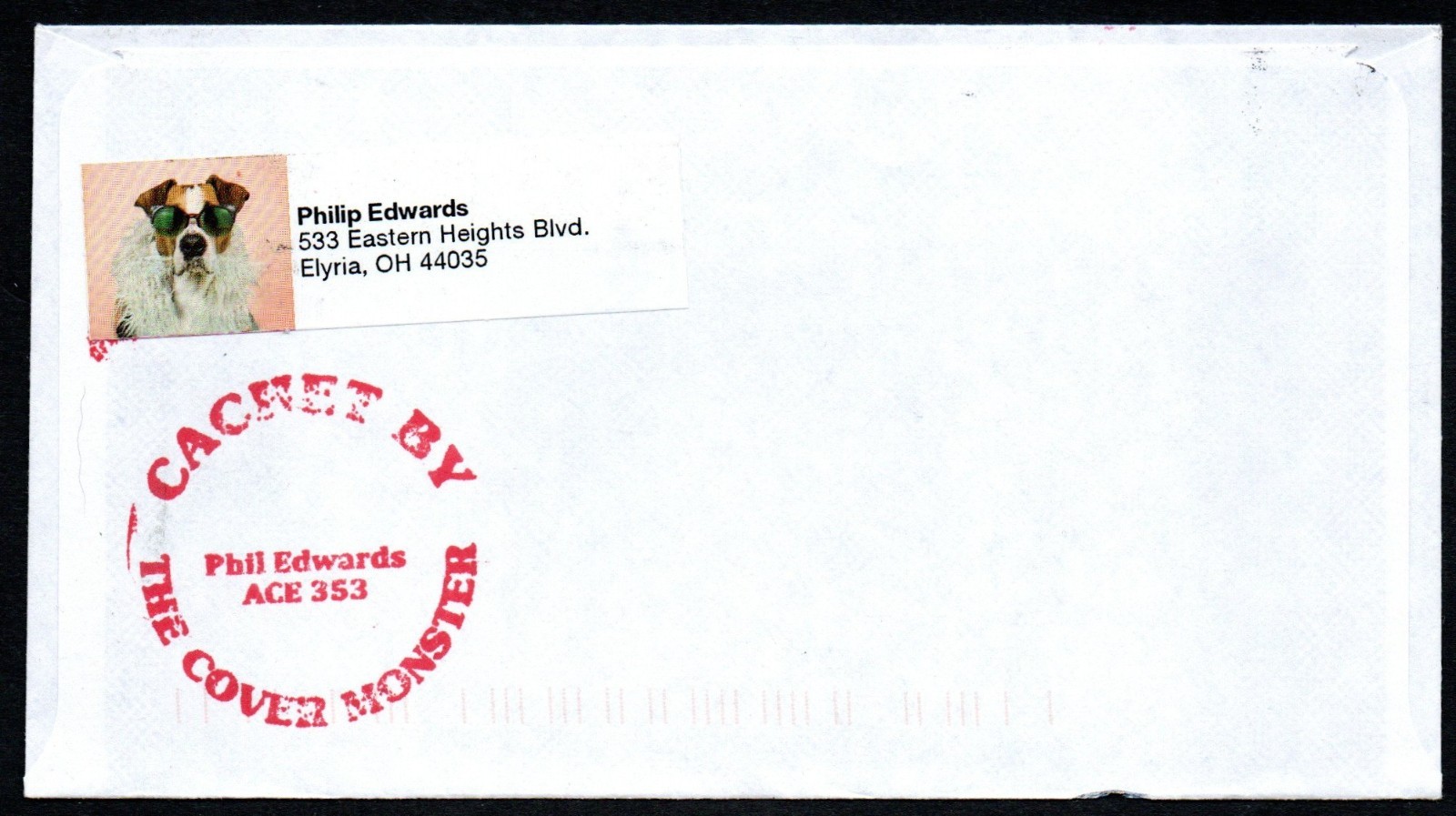 Edwards Cachet cover - Congress - Humorous use of Word