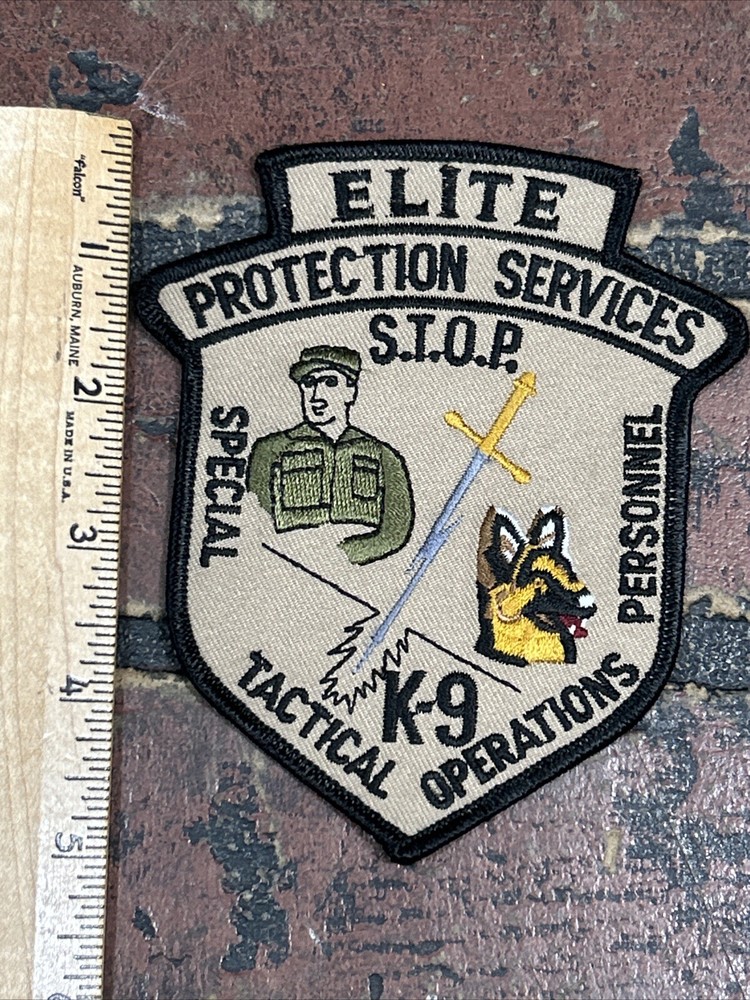 ELITE K-9 Security Service Patch Tactical Operations