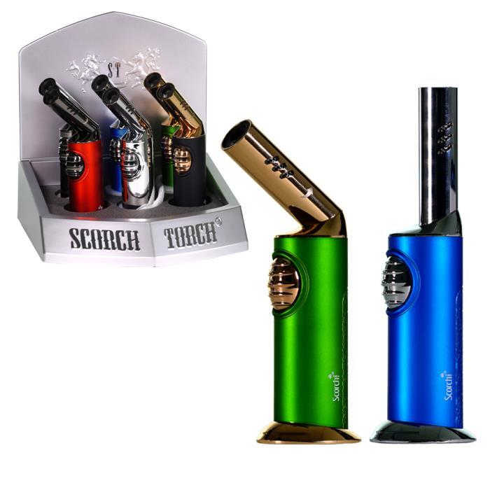 Scorch Torch Single Flame Multi Angle Butane Refillable Torch Lighter