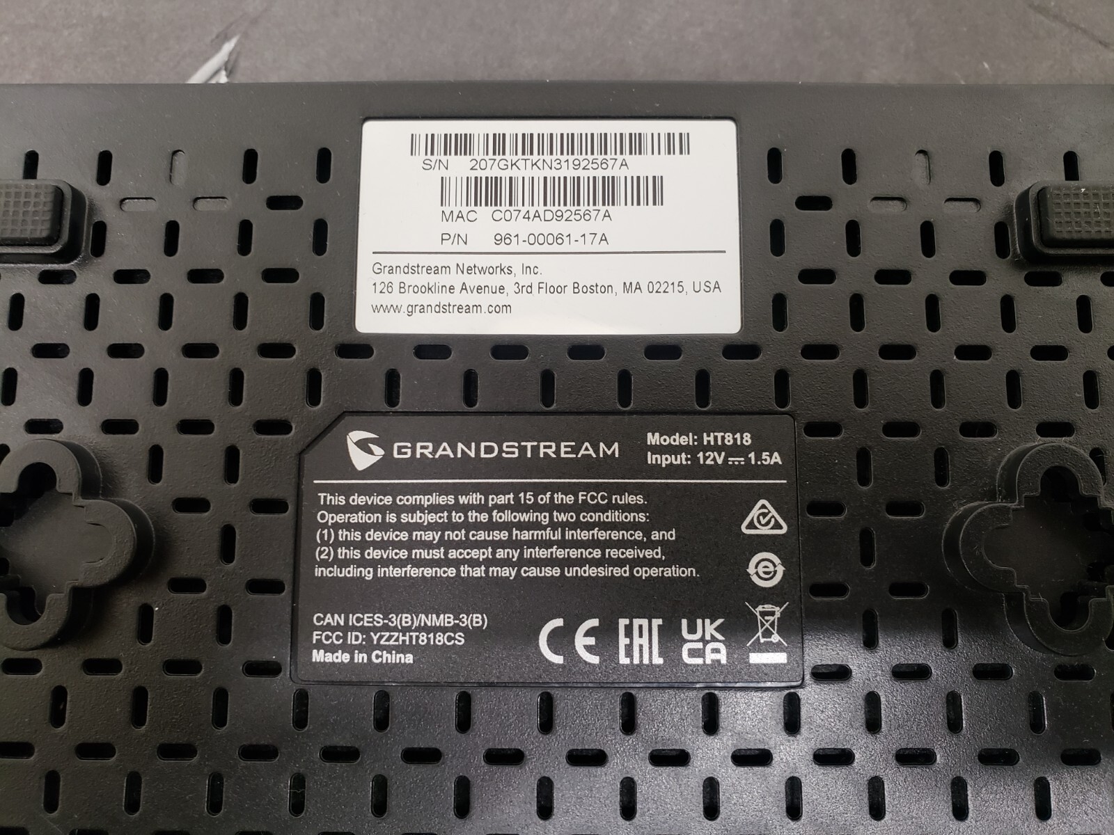 Grandstream HT818 8-Port Analog Telephone Adaptor * READ DESCRIPTION *
