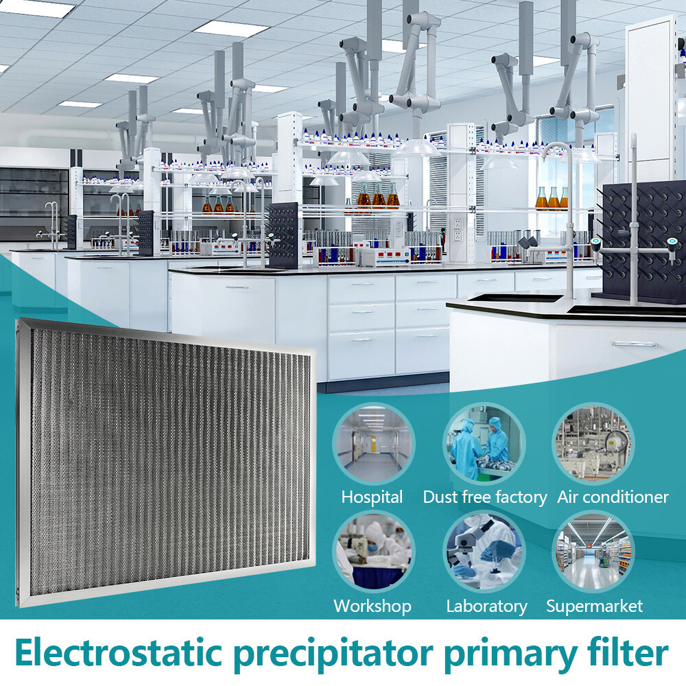 Permanent Washable Electrostatic Furnace Ac Air Filter Replacement Multi Sizes
