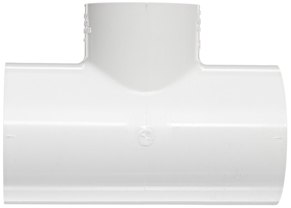 Spears 401 060 PVC Tee Fitting 6" Socket Schedule 40 White Pipe Connector