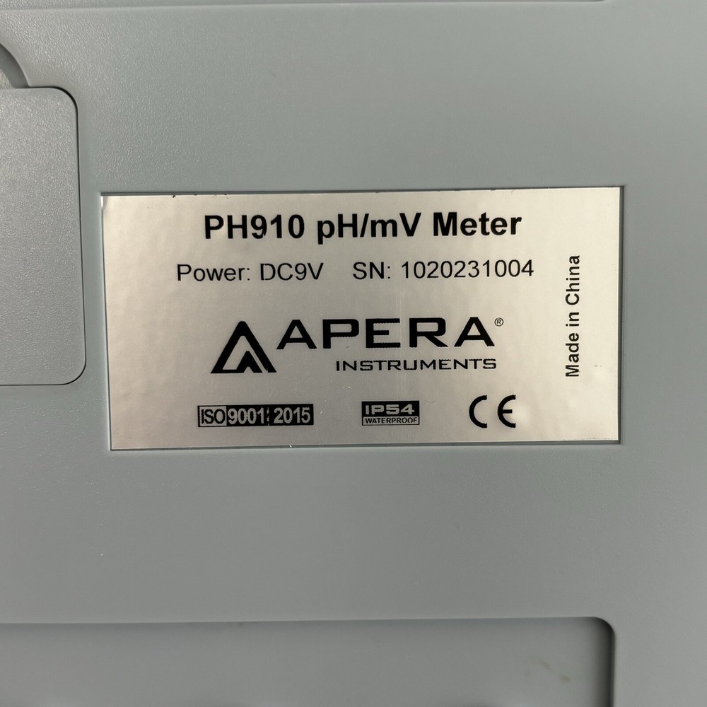 NEW Apera Instruments PH910 Benchtop Lab pH Meter Kit with LabSen 211 Electrode