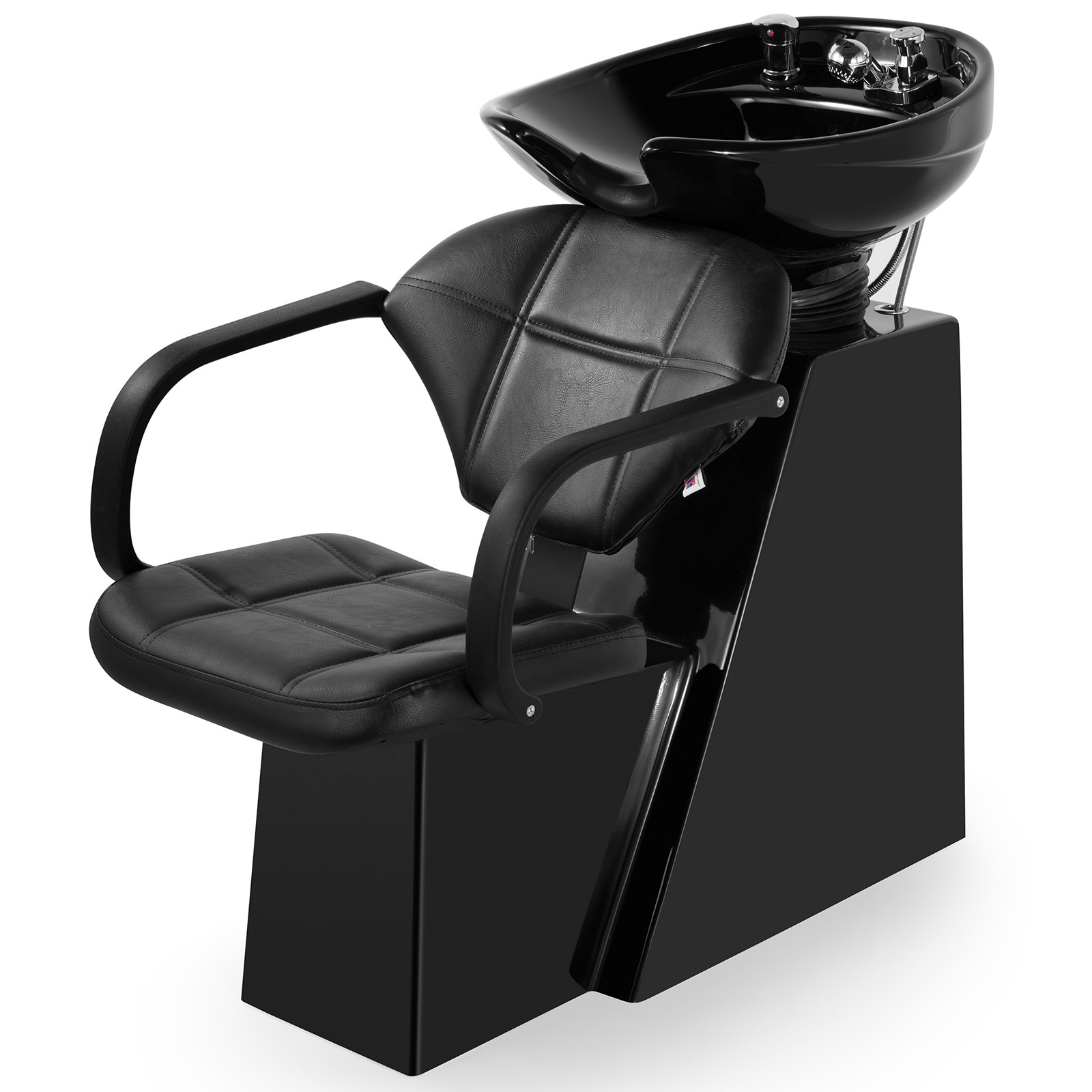 Pro Barber Backwash Unit Ceramic Shampoo Bowl Washing Sink Beauty Salon Station