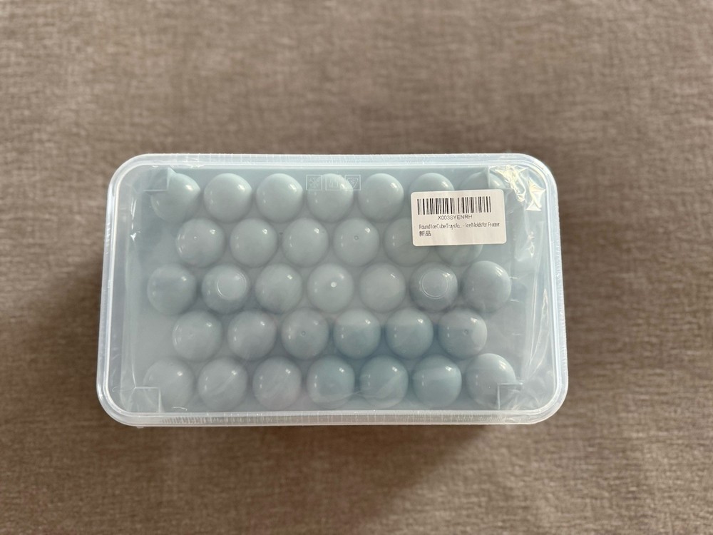 DclobTop Stackable Round Ice Cube Tray Set with Lid & Bin – Create 99PCS Round