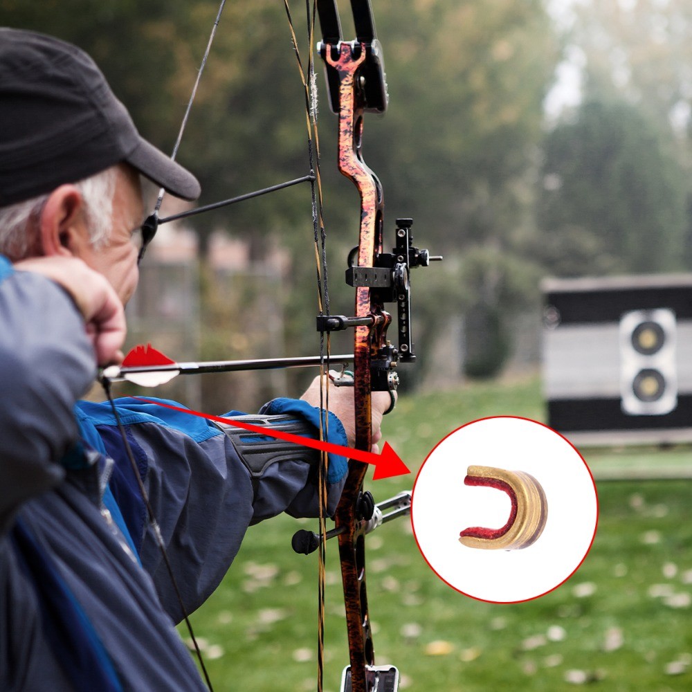 20Pcs Archery String Nocking Points Bow String Buckle Clips Cam String Nocks Red
