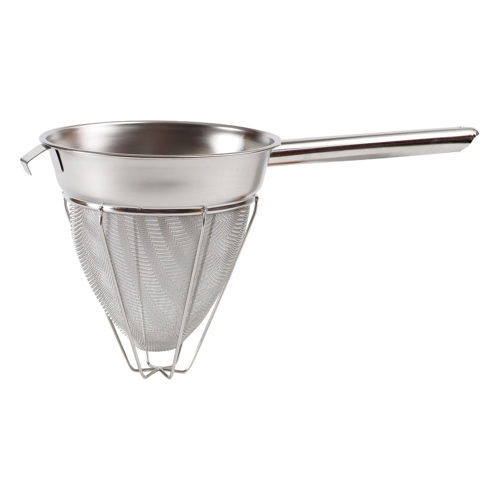 8" Bouillon Strainer, Reinforced, Extra Fine Mesh, S/S (3 Each)
