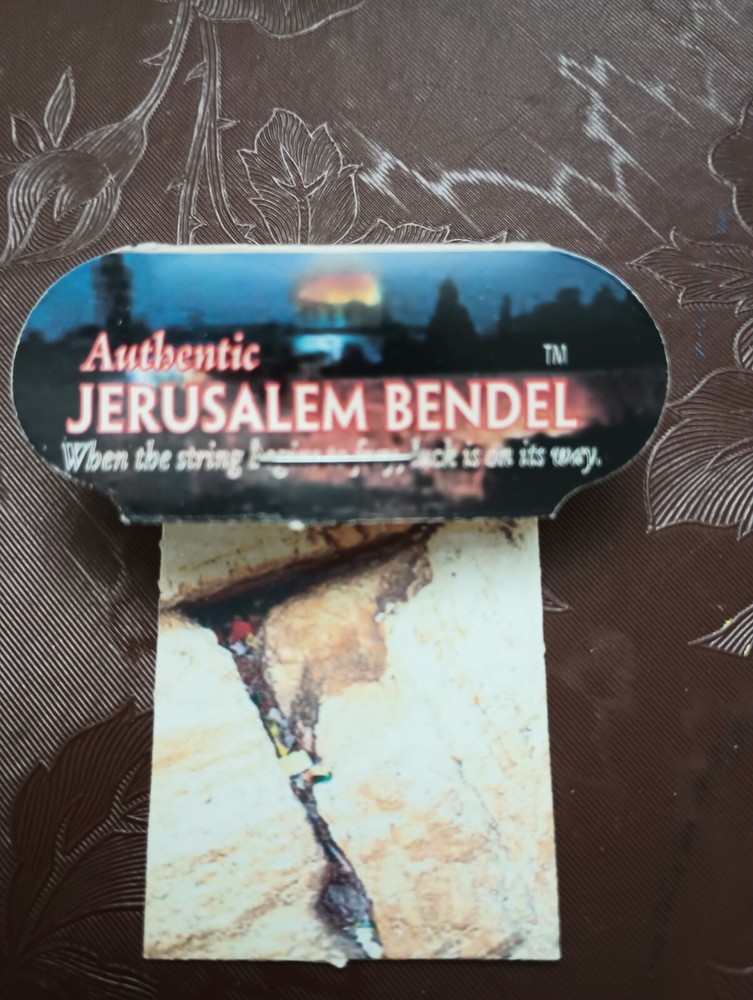 Authentic Jerusalem Bendel Evil Eye Red String 12 inches