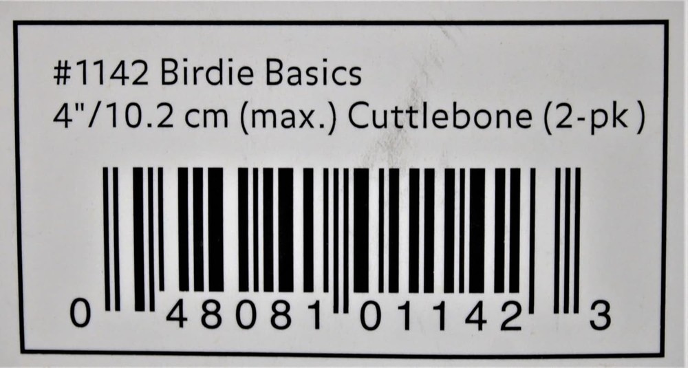 Double Cuttlebone for Birds - Natural Calcium Source, Dual-Surface Design