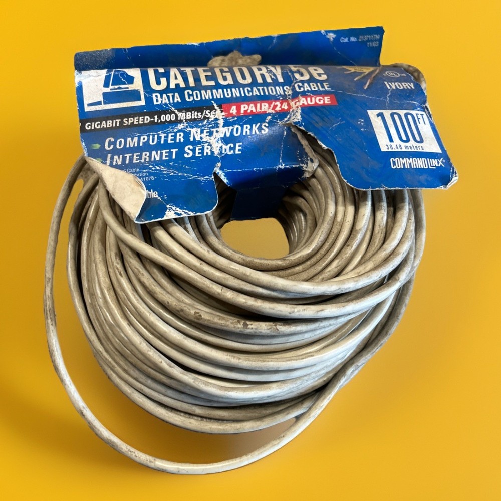🔥(AN) ***QTY 1*** Category 5e 213711H 80FT Data Communication Ethernet Network