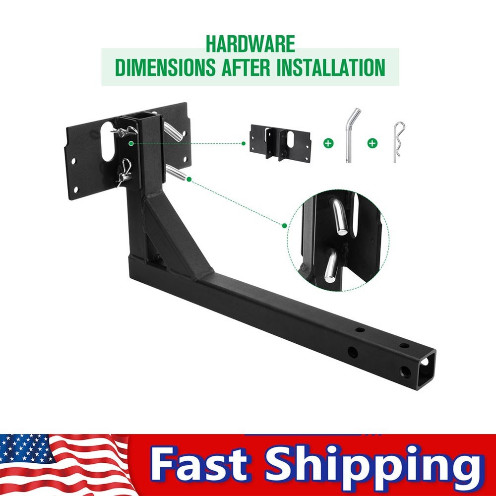 2" Receiver Mount Bracket 5301901For UTV ATV Dry Material Spreader Black