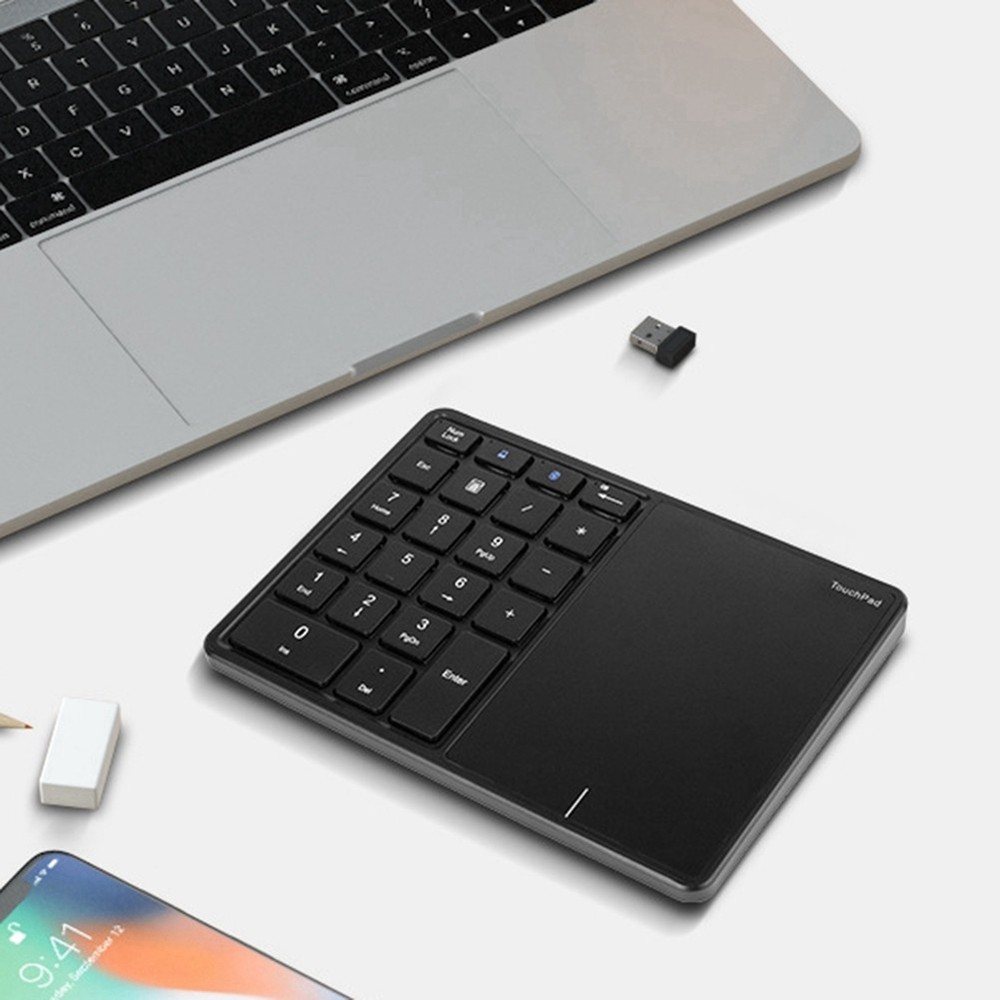 Bluetooth Numeric Keyboard with Touchpad Rechargeable USB Numeric Keyboard7088