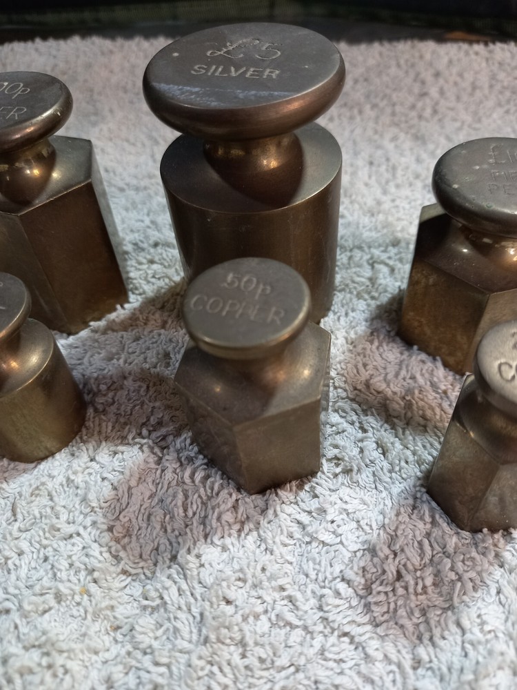 Vintage Brass Weights Post Office