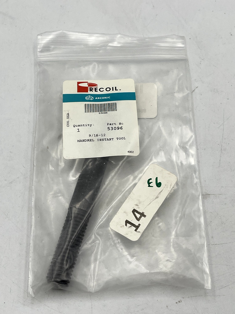 Recoil 53096 Thread Insert Hand Installation Tool: Mandrel & Type VI Mandrel