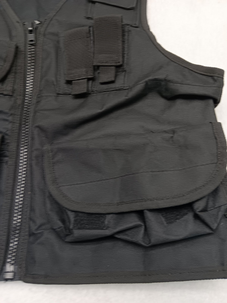 Crosman Elite Black Tactical Vest multiple pockets adjustable Small