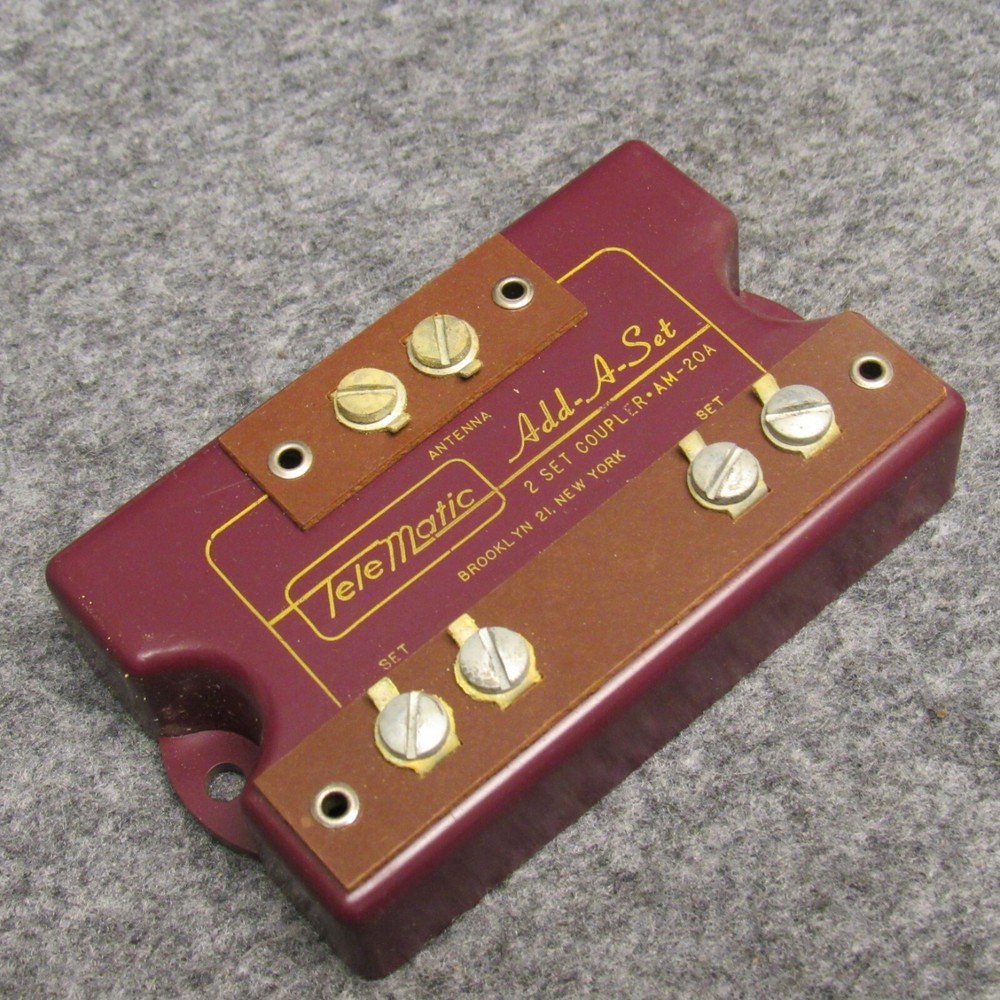 Telematic Add-A-Set Bifilar Transformer 2 Set Coupler AM-20A Telephone Accessory