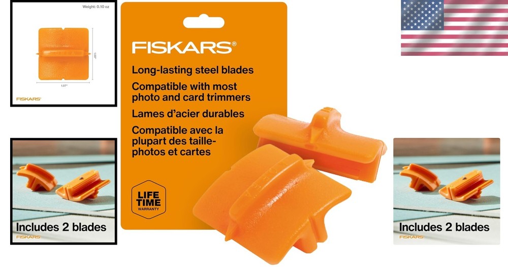 Fiskars Trimmer Cutting Replacement Blades, Trimmer Replacement Blades, Refill B