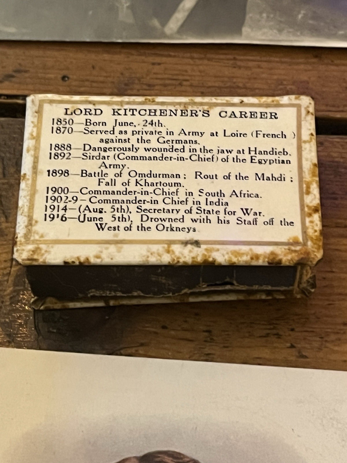 Original Rare WW1 Collection Photographs Trench Art Lighter Kitchener Matchbox