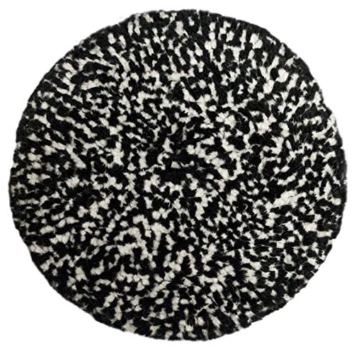 Presta 890146 Presta Black & White Wool Compounding Pad - 9 Single Sided Hook