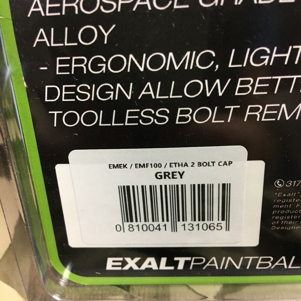 New Exalt Bolt Cap For Planet Eclipse EMEK, EMF100 & ETHA 2 - Grey