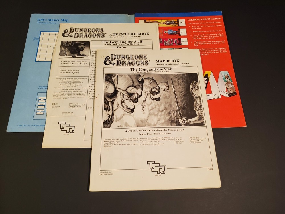 Dungeons & Dragons: Gemma And Staff 1983 ☆ D&D ☆ TSR ☆ Authentic ☆