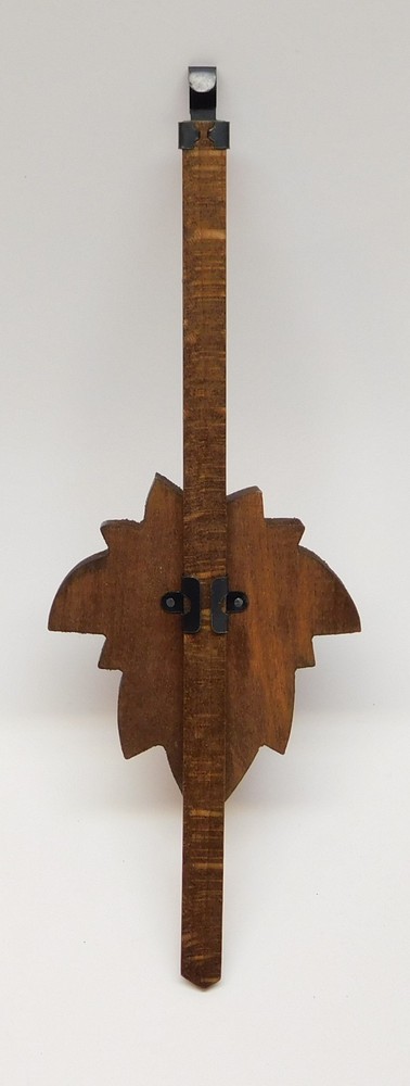 Cuckoo Clock Pendulum 3" Maple Leaf Style NEW Brown German Made 8 3/4" Length