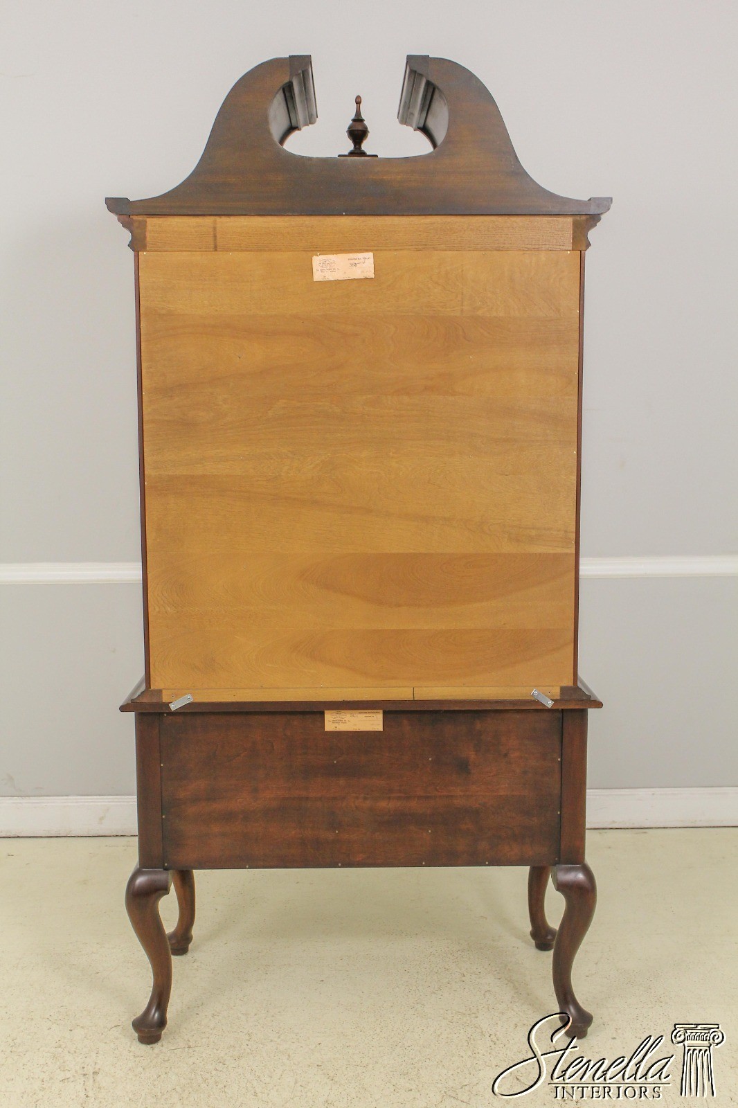 LF58143: HENKEL HARRIS 3 Part Queen Anne Mahogany Highboy