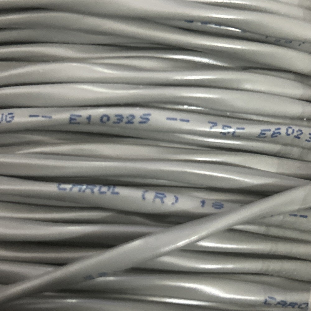 Carol E1032S 18/2C Bare Copper Sound/Security/Alarm Cable Riser Gray