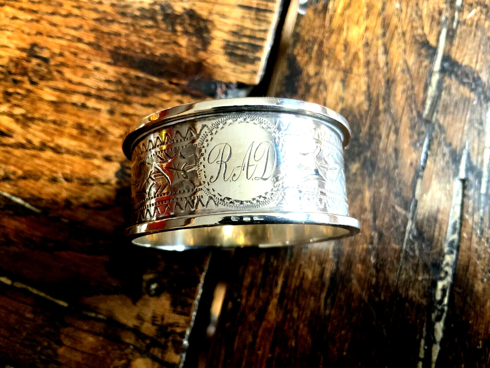 Antique Solid Silver Napkin Ring