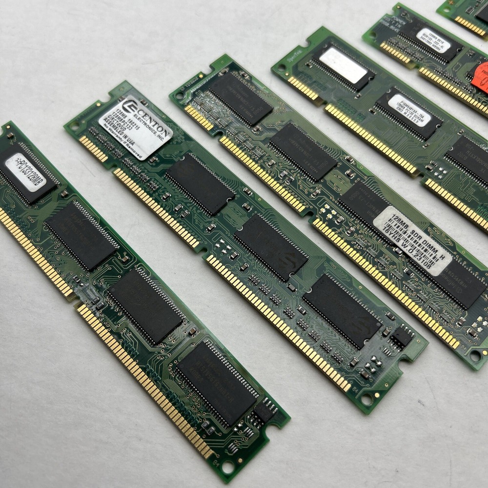 128MB PC133 168 PIN DIMM SDRAM MEMORY MODULES 128 Megabyte 16x64 PC-133 Non-ECC